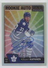 2016-17 O-Pee-Chee Platinum Rookie Rainbow Color Wheel Kasperi Kapanen Auto 0kp6