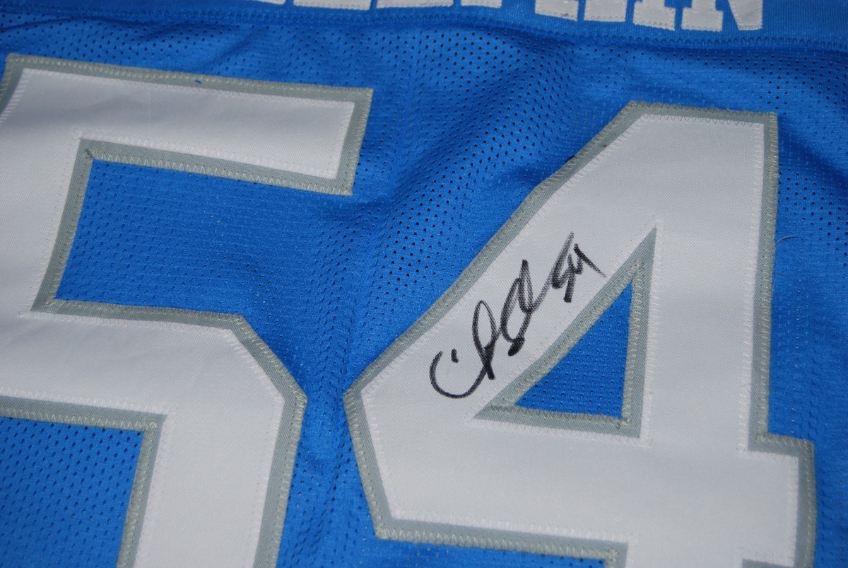 CHRIS SPIELMAN signed (DETROIT LIONS) custom football jersey
