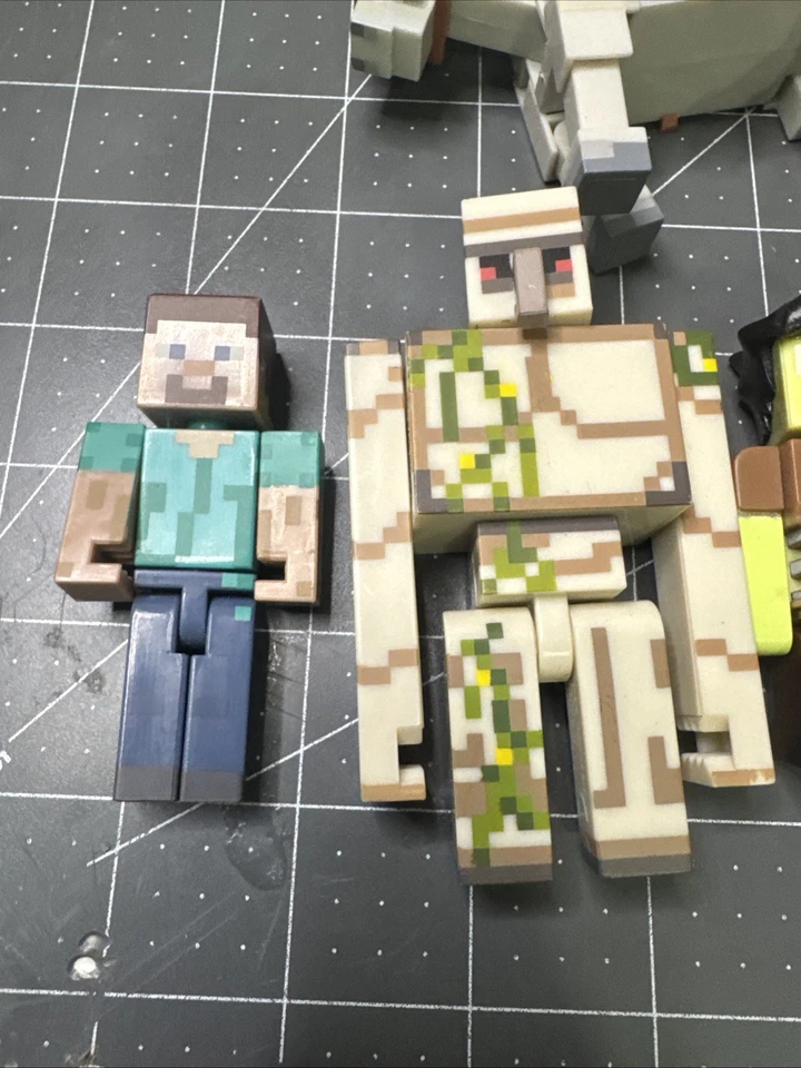 2015 Minecraft Tube Heroes Action Figures Lot Of 6 ! Jazwares - Image 2 of 4