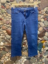 Michael Kors Womens Jeans size 4 Dark Wash Capris Crop x22" Cotton Denim Stretch