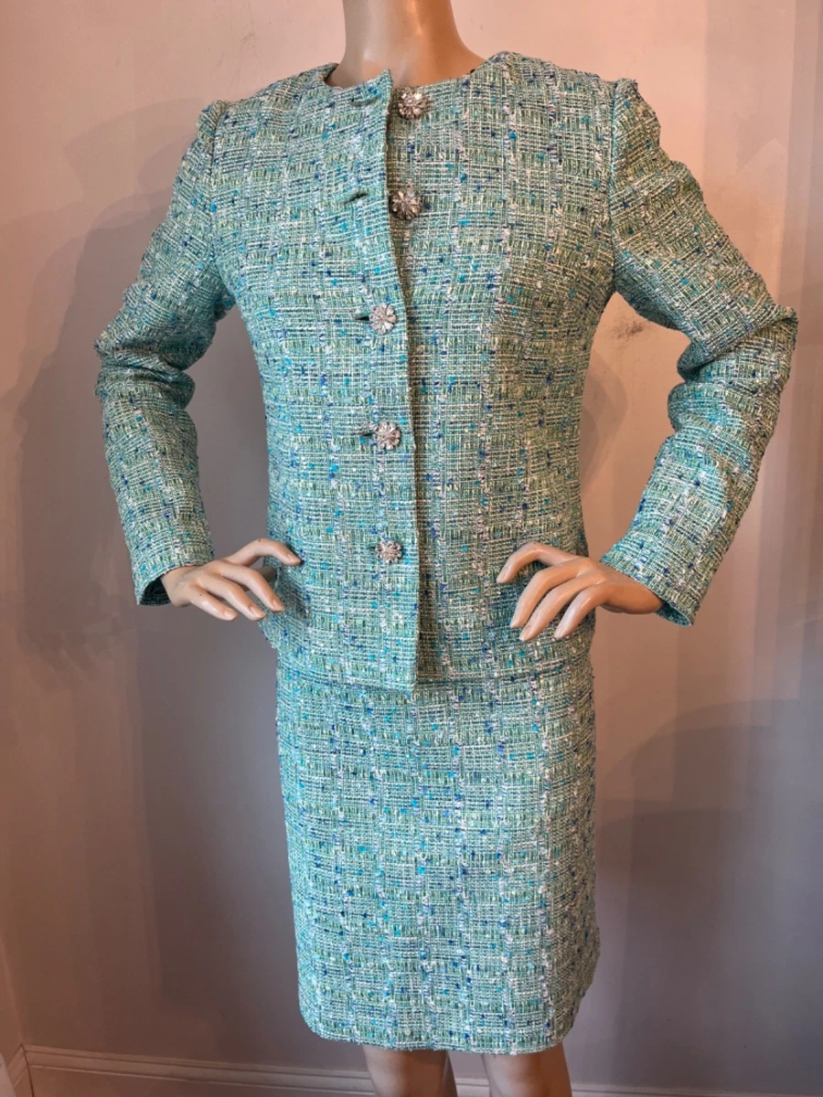 St. John Cotton Blend Regular Size 12 Size Suits & Suit Separates