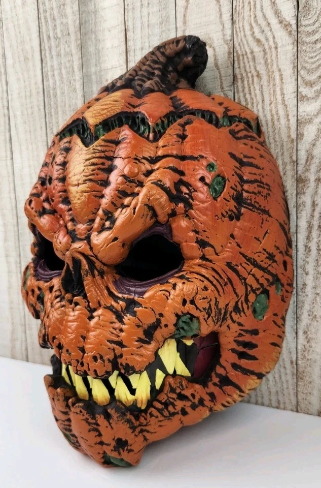 Dark Harvest Scary Pumpkin Halloween Mask California Costume Collection - Image 2 of 4