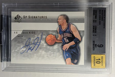 2003-04 SP Authentic Jason Kidd Signatures Auto Nets BGS 9/10 🔥🔥🔥
