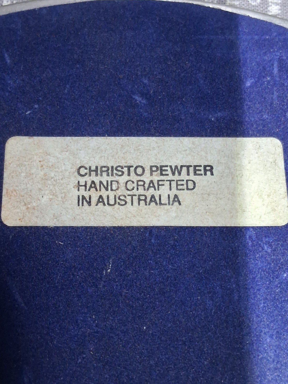 Vintage Australian Pewter Flower Coaster trivit Stand Tile image 7