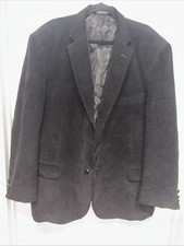 David Taylor Men's Vintage Black Corduroy Sports Coat - Check Measurements