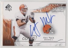 2009 SP Authentic Rookie Authentics Signatures 456/999 Alex Mack #303 Auto a8r