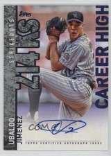 2015 Topps Career High Auto Ubaldo Jimenez #CH-UJ Auto yf0