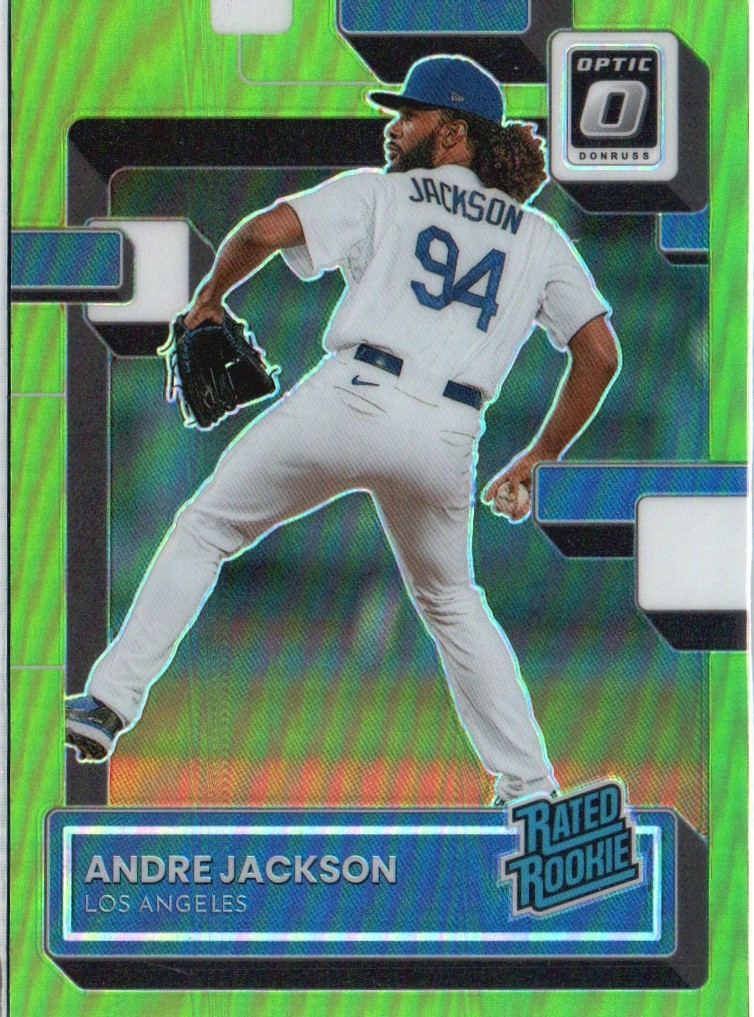 2022 Donruss Optic #48 Andre Jackson Lime Green Prizm