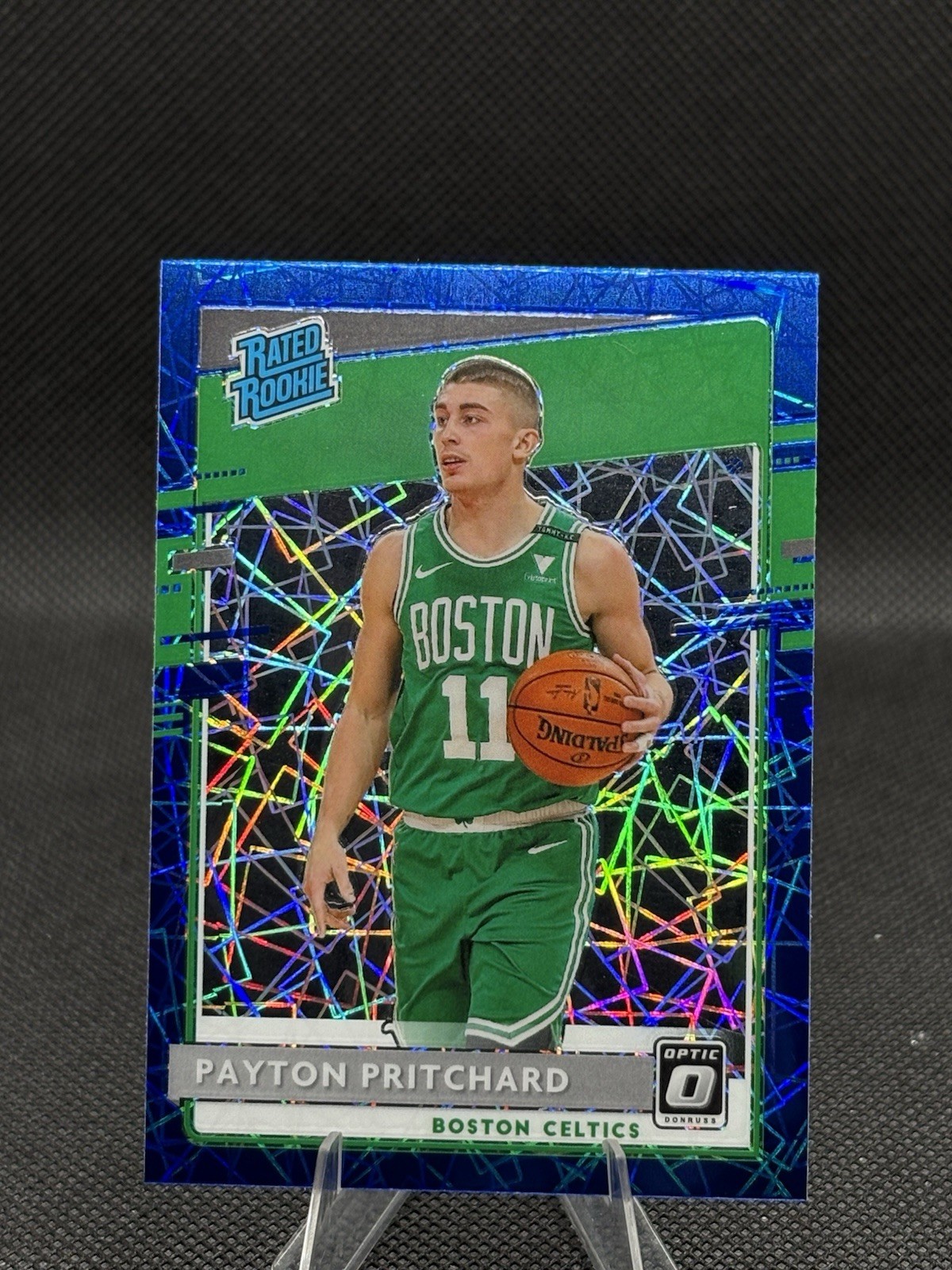 Donruss Optic 2020-21 Payton Pritchard Blue Velocity Rated Rookie Prizm #176