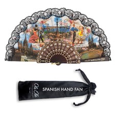 Spanish Hand Fan for Women Authentic Folding Hand Fan, Handmade in Spain, Han...