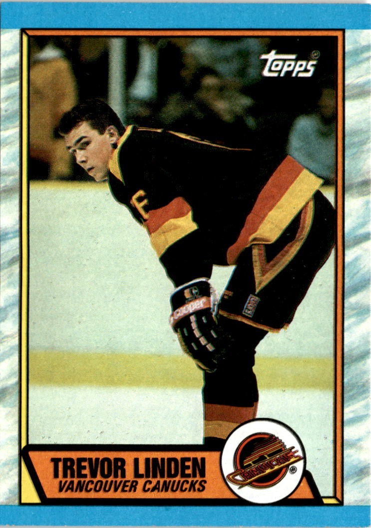 1989-90 Topps - Trevor Linden #89 (RC) Pack Fresh Vancouver Canucks Rookie