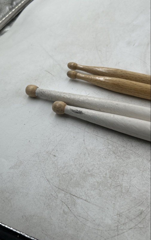 Pairs Of 2 Vic Firth Pro Mark 2B White Tan Wood Drum Sticks
