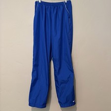 Nike Track Pants Youth Large 12-14 Blue Mesh Lined Ankle Zip Windbreaker 96