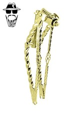 ORIGINAL LOWRIDER 20” Bird Cage Square Twisted Springer Fork 1” Threaded Gold.