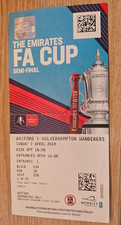 MATCHDAY FOOTBALL TICKET STUB FA CUP SEMI FINAL 2019 watford V wolves