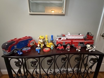 Nickelodeon PAW Patrol Bundle Toys Figures Cars Plush Book Bucket Skye Marshall