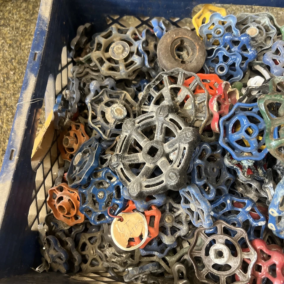 Perillas de grifo de metal vintage sin buscar de más de 50 libras mango de válvula grifo STEAMPUNK Foto 4 de 4