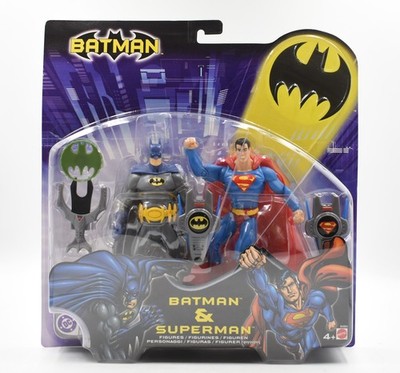 Mattel 2003 - Batman Comics Serie - Batman & Superman Actionfigur 2er Pack