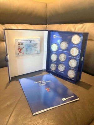 BBVA Bancomer El Tesoro de Cri-Cri Silver Coin Set 99.9% Fine Silver