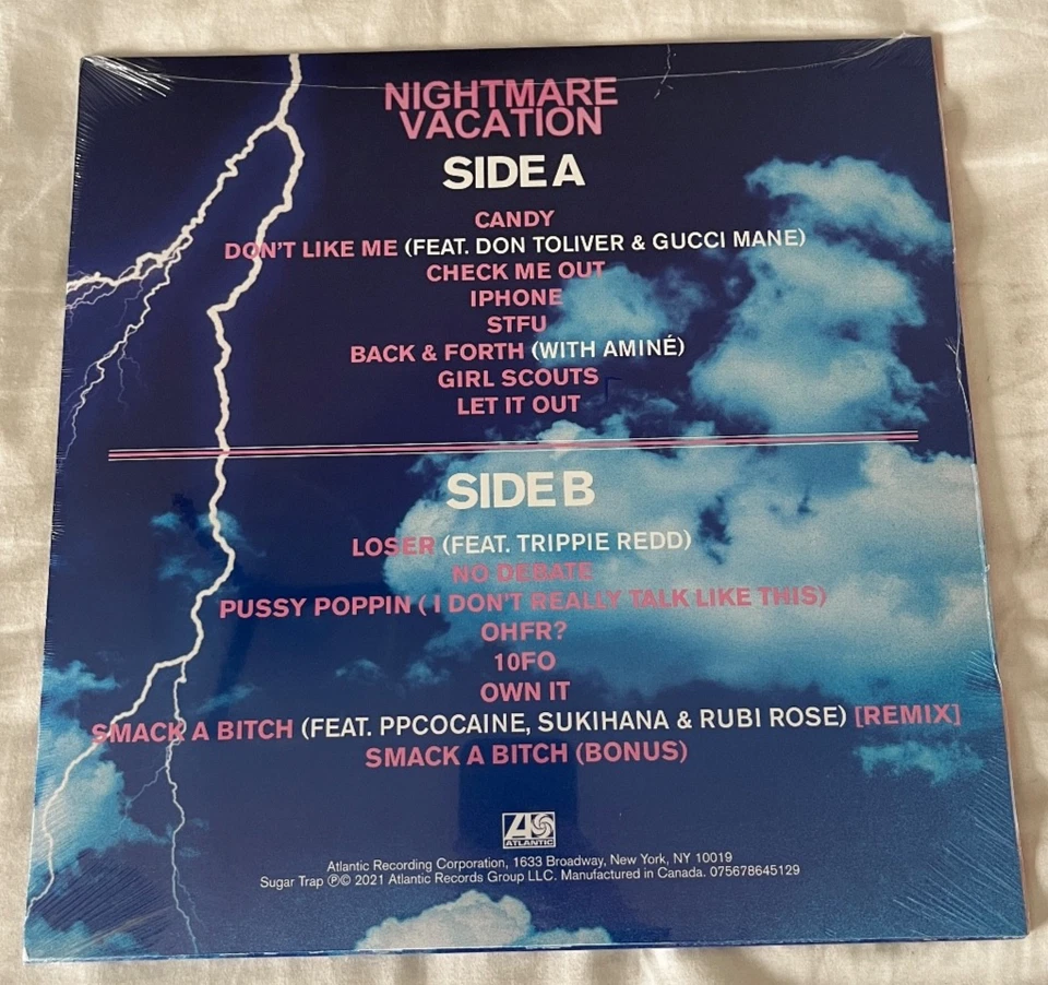 SEALED Rico Nasty – Nightmare Vacation LP [Ltd Ed NTWRK exclusive, Light Blue] Foto 2 de 2