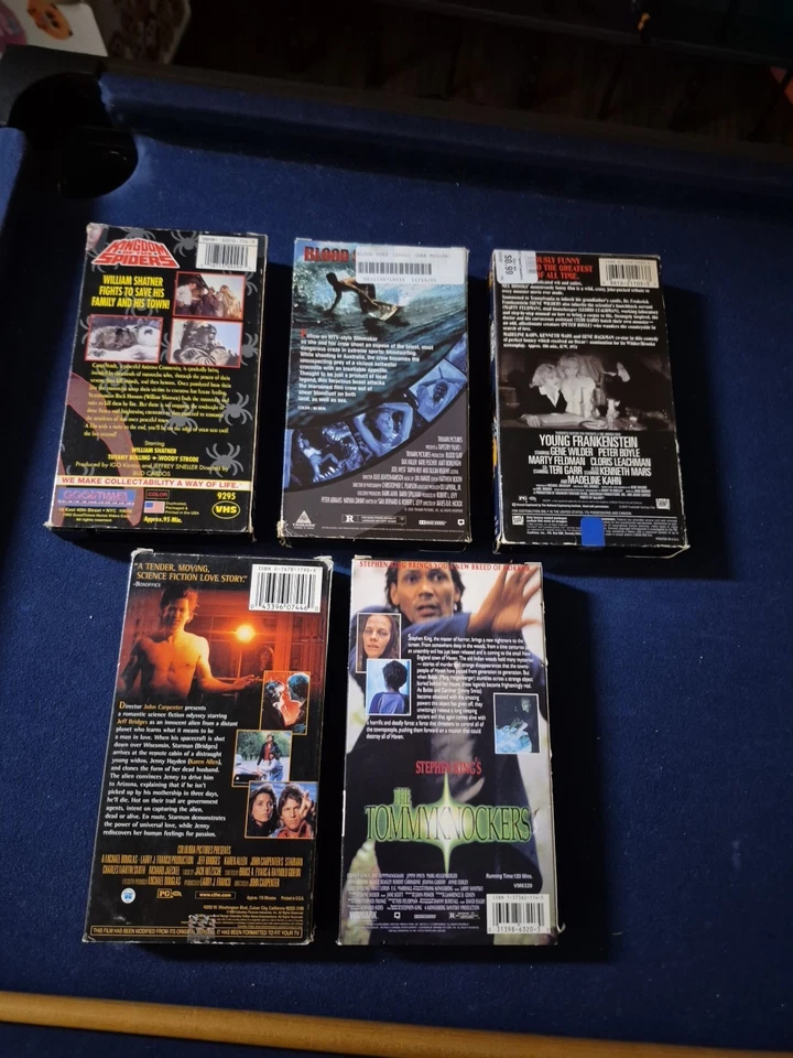 5 Horror VHS Lot Starman The Tommyknockers Blood Surf Kingdom The Spiders Lot 5 - Image 2 of 2