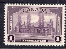 CANADA 1937 Mint Ramezay $1 Very Fine SG 367 Sc 245 cv £65 VF centering