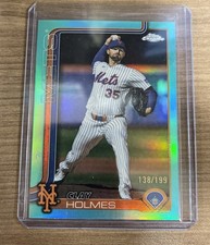 2025 Topps Chrome Update - Clay Holmes #USC30 Aqua Raywave Refractor (RC) /199
