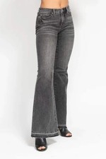 Accessories Trendsi Judy Blue Gray Flare Jeans Women's Plus Size Tummy Control D