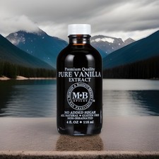 Morton & Bassett Premium Quality Pure Vanilla Extract No Added Sugar 4 FL OZ