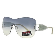 Guess Factory Green Grey Gradient Shield Ladies Sunglasses GO00038 10P 00