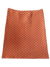 Kidpik Girl's Size XXL NWT Chevron Skirt Orange Stertchy Straight Pencil Style