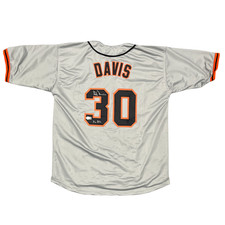 Chili Davis Signed San Francisco Giants Custom Jersey w/ 3x AS Beckett W BAS COA