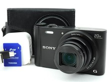  N MINT SONY Cyber-shot DSC-WX350 Black Digital Camera English OK  Japan 1795