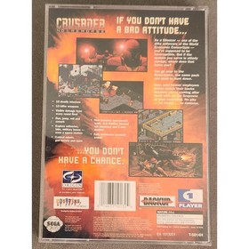 Crusader: No Remorse Sega Saturn 1997 disc, manual, and original plastic case.