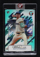 2025 Topps Pristine Aqua Pulsar Refractor 196/199 Logan Evans #125 1az7
