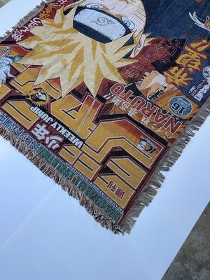 🔥NARUTO Shippuden Big Tapestry Anime Woven Throw Blanket Wall Art