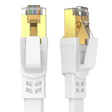 Cat 8 Ethernet Cable 2 Pack 1.5 Ft High Speed 40Gbps Shielded Direct Burial