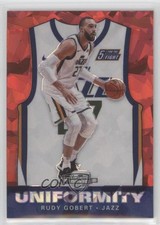 2019 Panini Contenders Optic Uniformity Red Cracked Ice Prizm Rudy Gobert #7 6f7