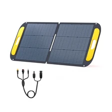 VTOMAN Portable Solar Panel for Solar Generator, 110W 19V Folding Solar Charg...