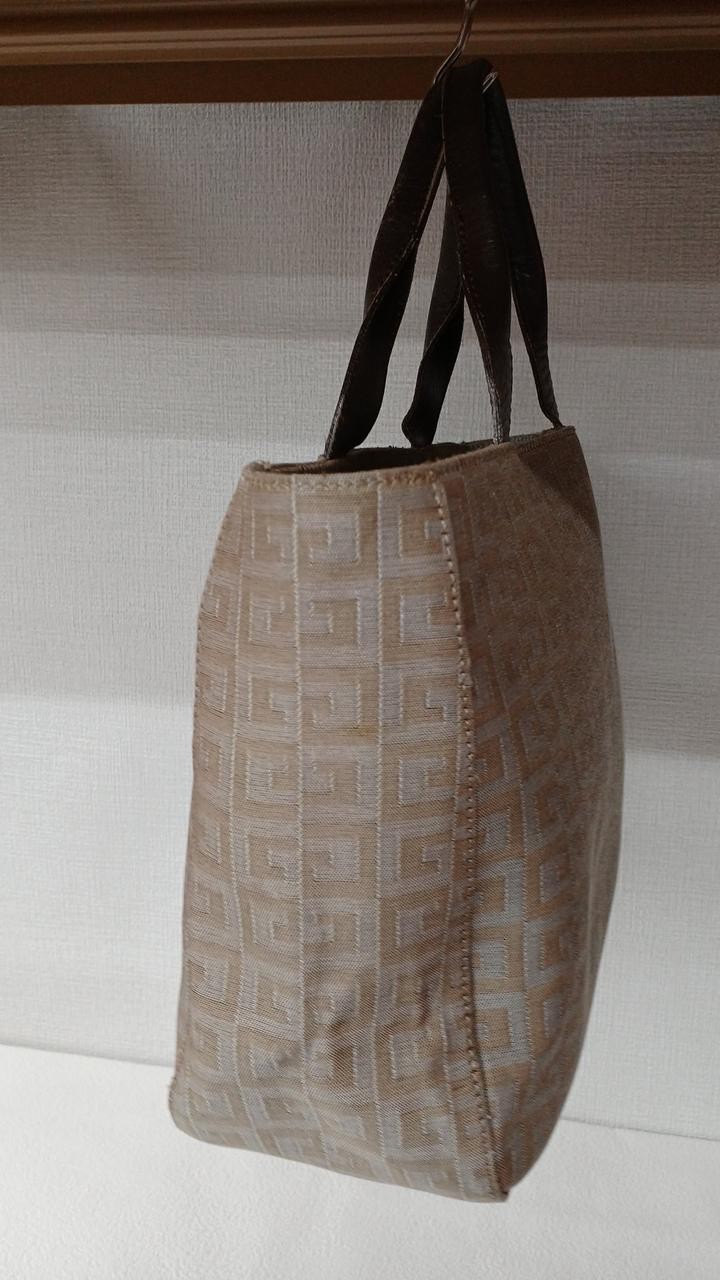 Tote Bag Model Allover Pattern Beige Condition B … - image 4