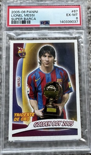 2005 Panini Super Barca Messi #67 Barcelona PSA 6