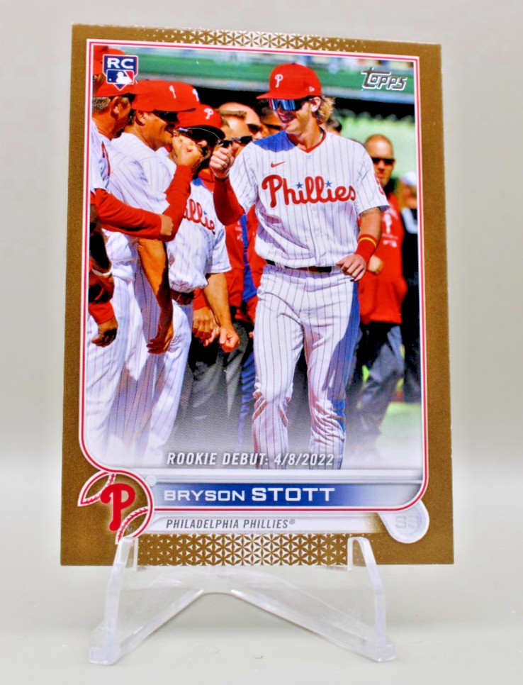 2022 Topps Update Series - Rookie Debut Bryson Stott #US255 Gold /2022 (RC)