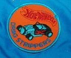 Vintage 1970/1980's Hot Wheels embroidered Patch DRAG STRIPPERS
