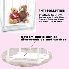 Large Stuffed Animal Storage Organizer Creative PVC Animals Zoo Cage Vertical