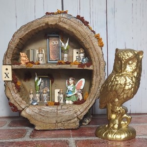 Rustic Tree Magical Fairy Trinket Shelf Night Light Magical Mystical Enchanted