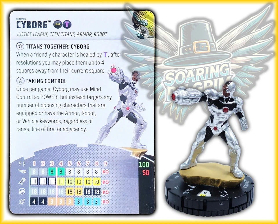 DC Heroclix CYBORG - 048 - SUPER RARE Fight For Gotham City Set - Image 1 of 1