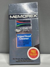 Memorex VHS Video Head Cleaner Wet Cleaning System Non-Abrasive NEW Sealed