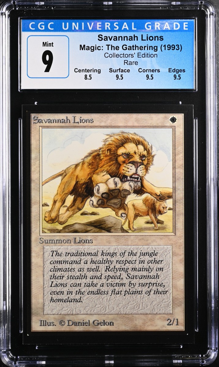 SAVANNAH LIONS Collectors Ed Rare CGC 9 MTG [Nostalgium] | eBay