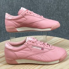 Zapatilla deportiva Reebok para mujer 9 rosa estilo libre baja atlética caminar informal con cordones