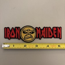 Iron Maiden W/Eddie Face Embroidered Iron on patch Punk/Rock/Metal/ Music/ Art